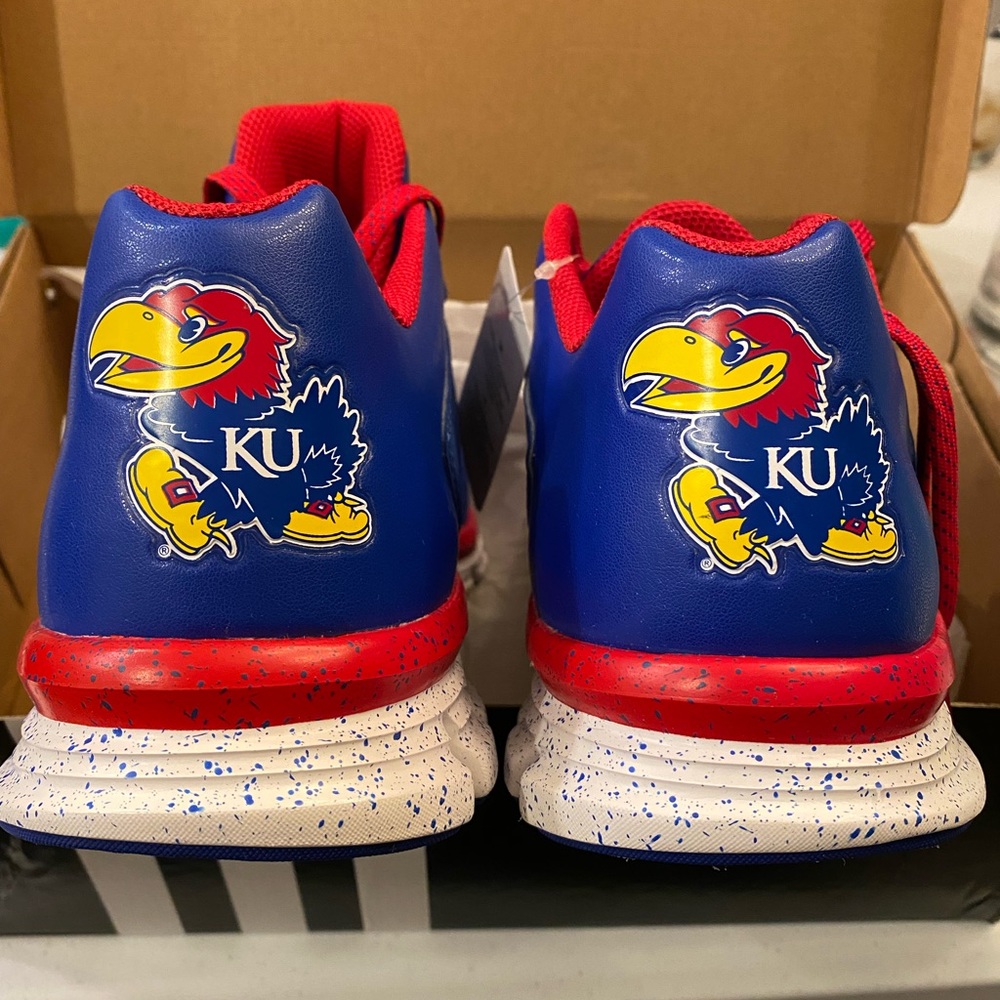 University of Kansas Adidas mens athletic shoes.